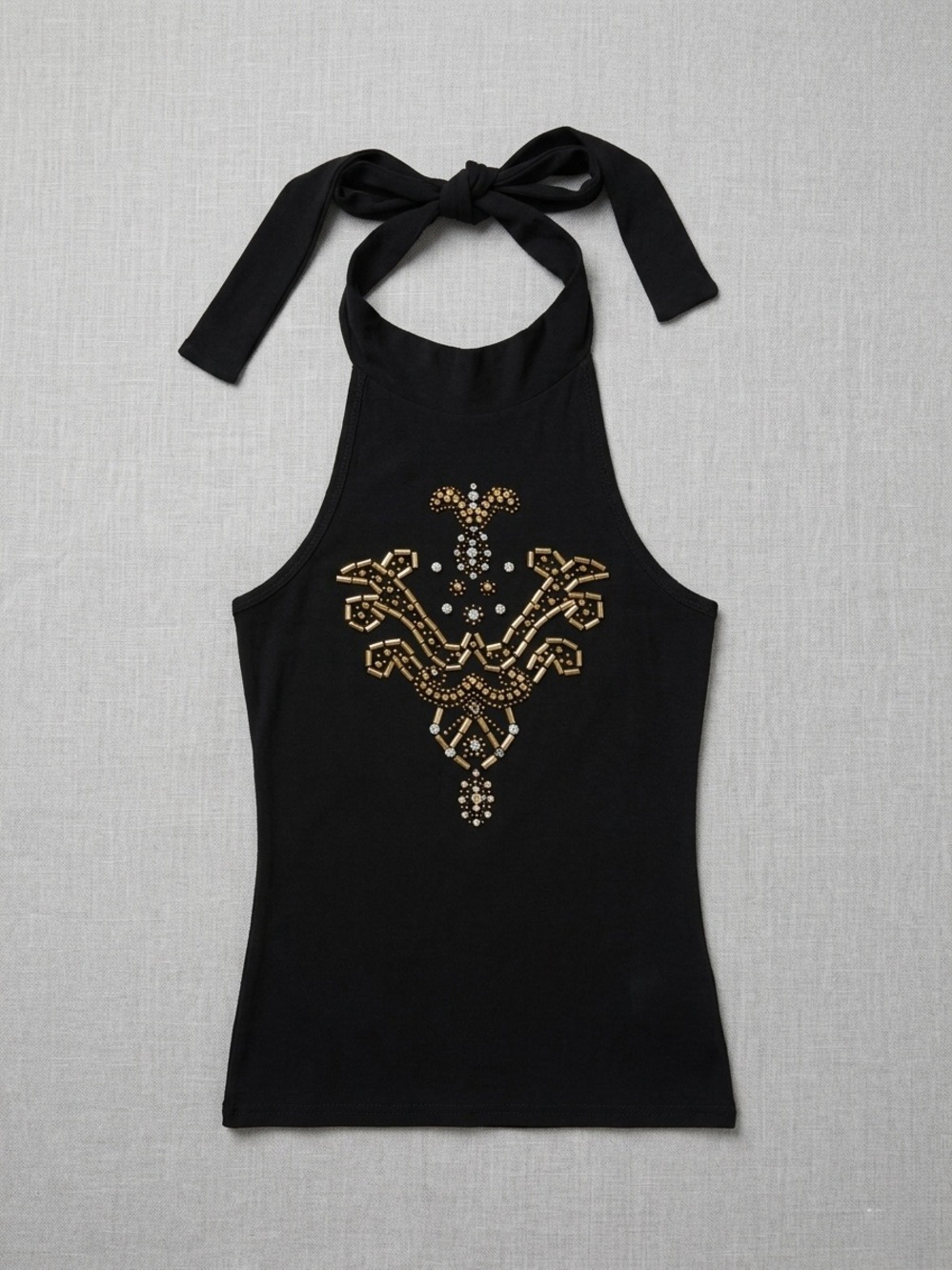 Vintage Angel Black Racerback Tank Top